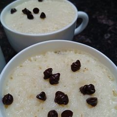 Choco chip mug cake A picture of Choco chip mug cake.