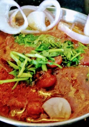 A picture of Rajma Sabzi.