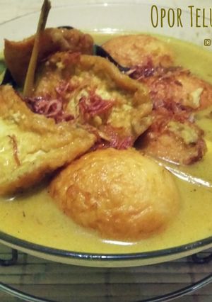 Foto resep Opor Telur & Tahu