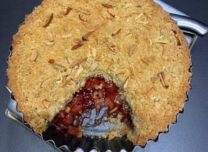Una foto de Strudel de frutillas