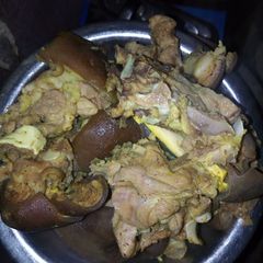 A picture of Spicy boiled goat meat.
