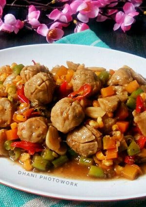 Foto resep Asem-asem Bakso Buncis Wortel Jagung