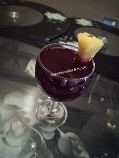 A picture of Pineapple hibiscus drink.