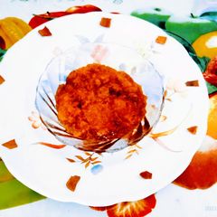A picture of Healthy tasty apple and cinnamon jam.