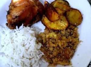 Una foto de Presa de pollo al horno sin piel