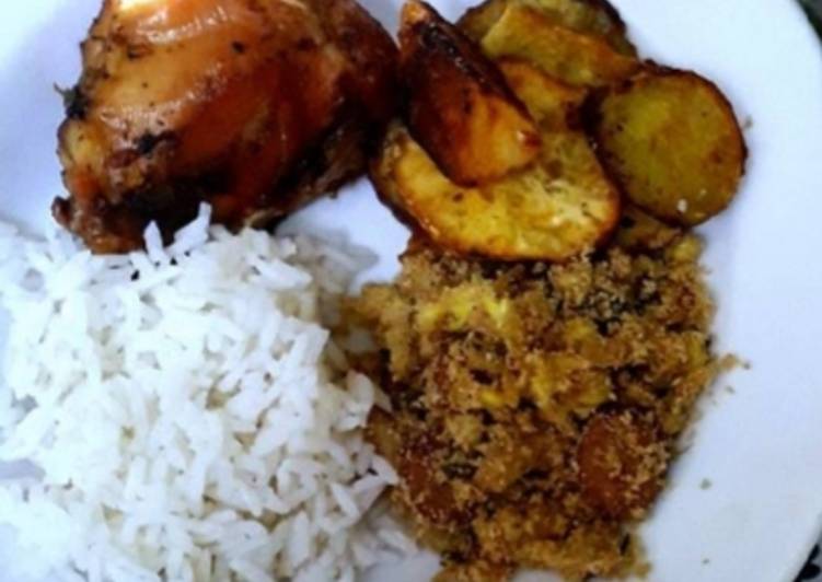 Presa de pollo al horno sin piel