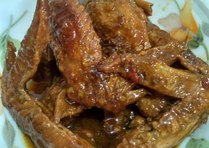 Resep Sayap Ayam Kecap, Lezat Sekali