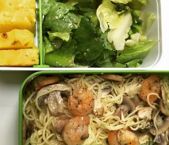 Ultimate, Prepare Bento Series  2  Trois Fromage et Champignon Pasta Delicious