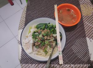 Foto resep Bakmie ayam jamur pangsit