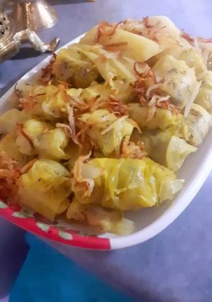 عکسی از دستور دلمه کلم برگ