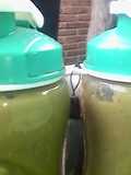 Malabar spinach and melon smoothie