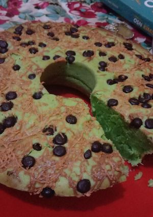 Foto resep Proll tape singkong panggang...rasa pandan