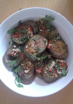 Hình của món Cà tím rán.