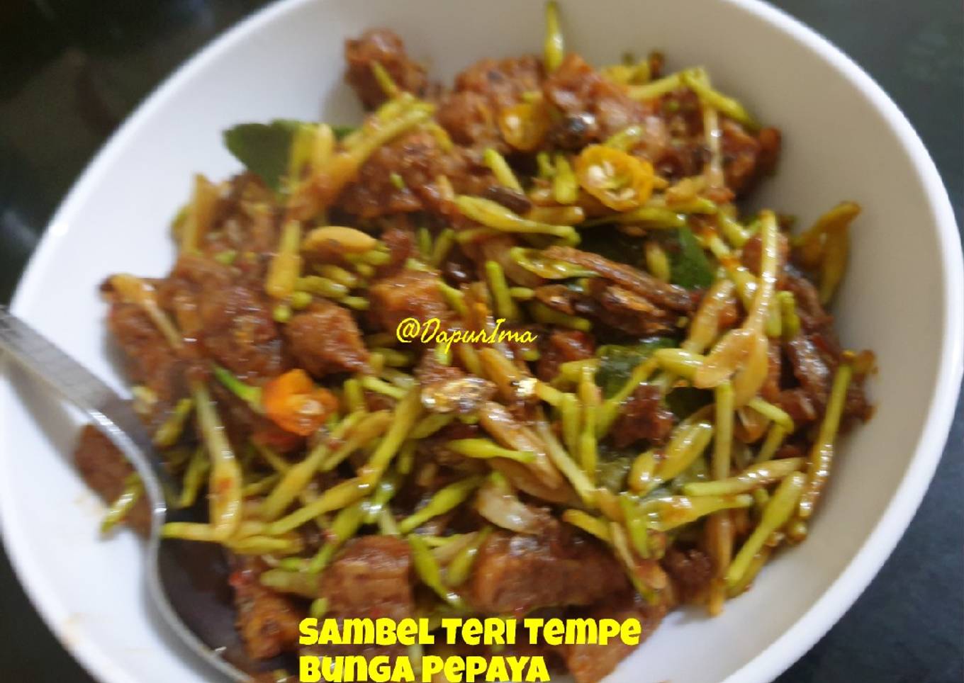 Sambel Teri Tempe Bunga Pepaya