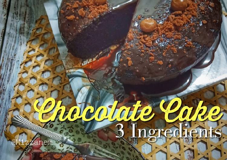 Chocolate Cake (3 Bahan)