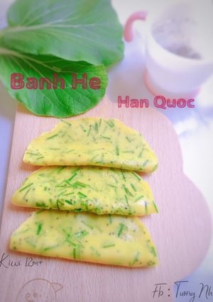 Hình của món Bánh Hẹ Hàn Quốc.