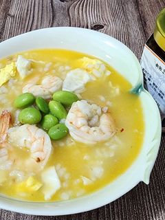 黃金蝦XO醬鮮味粥 的食譜成品照片