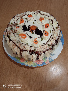 Una foto de Tarta de zanahoria