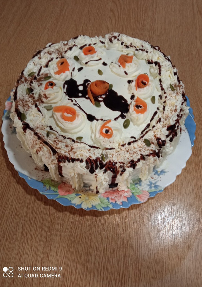 Una foto de Tarta de zanahoria