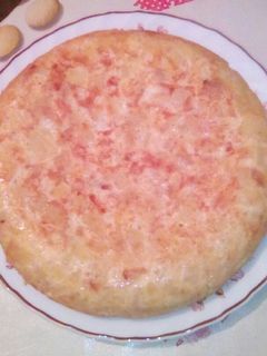 Una foto de Tortilla de patatas con cebolla