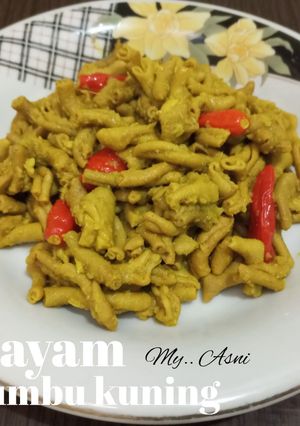 Foto resep Usus Ayam Bumbu Kuning
