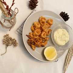 รูปของ Calamari with tartar sauce