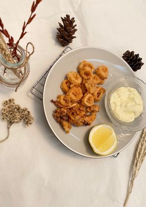 Foto resep Calamari with tartar sauce