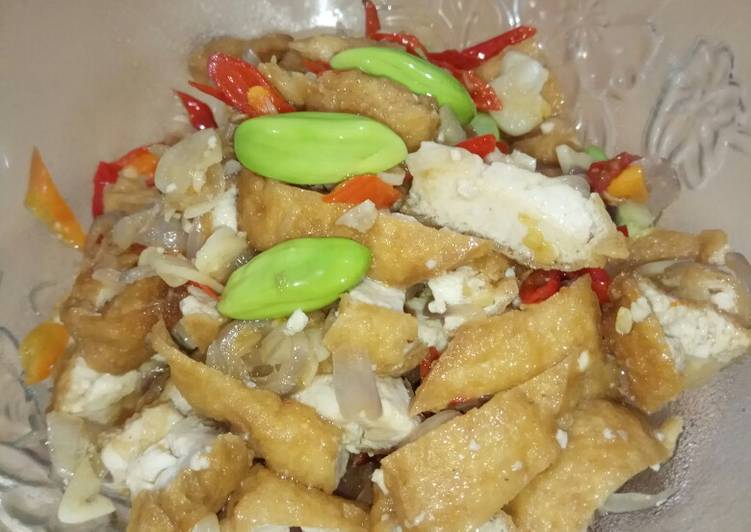 Bahan Membuat Tumis pete tahu coklat yang enak