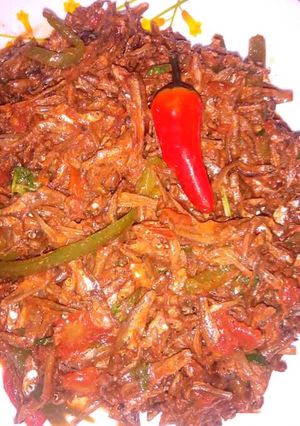 A picture of Fried omena.