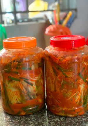 Hình của món Kim chi.