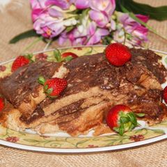 Strawberry Nutella Cream Cheese French Toast A picture of Strawberry Nutella Cream Cheese French Toast.