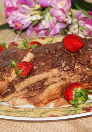 A picture of Strawberry Nutella Cream Cheese French Toast.