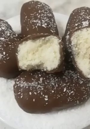 A picture of Bounty Bar Chocolates.