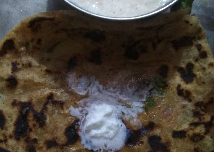 Recipe of Award-winning Aalu pyaz paratha