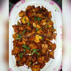 A picture of Stir fried sweet potatoe.