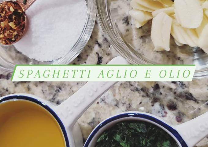 Recipe of Creative Spaghetti Aglio e Olio for Diet Food