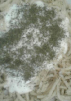صورة لوصفة معكرونة بلبن
