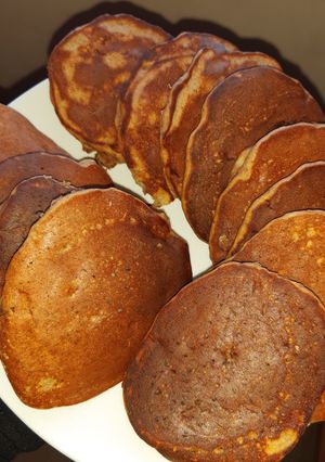 Una foto de Pancakes de cacao🤤🤤
