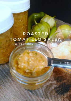 Foto resep 94. Roasted Tomatillo Salsa Gaya Ndi