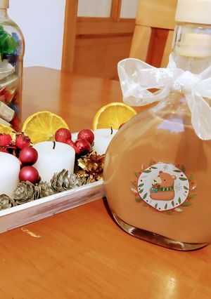 Fahéjas-narancsos forrócsoki likőr recept fotója