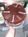 كيك 🍫 محشي كريمة زبدة مع باونتي