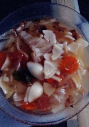Foto resep Soup macaroni sayur
