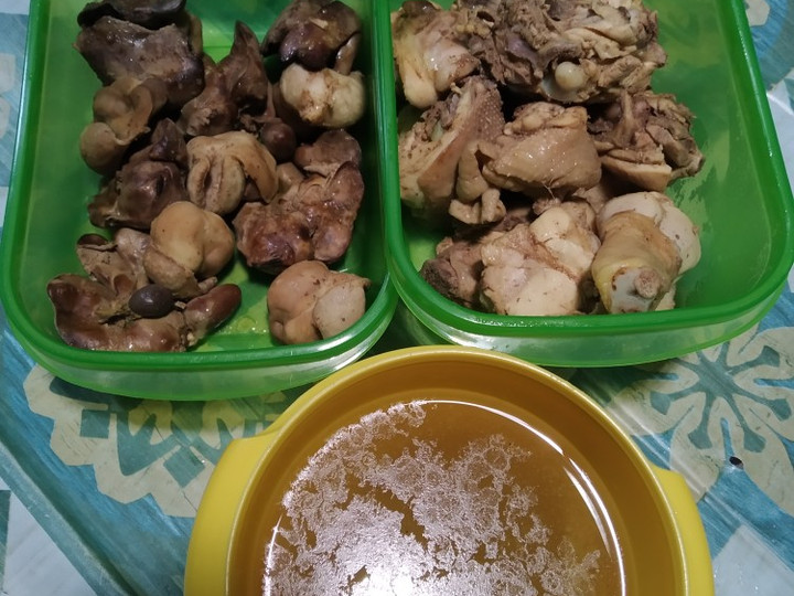 Anti Ribet, Membuat 143. Ayam dan Hati Rebus Bumbu Bawang Putih - ala Mamah Afa Bahan Sederhana