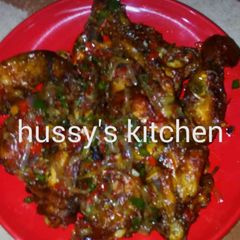 A picture of Peppered chicken.