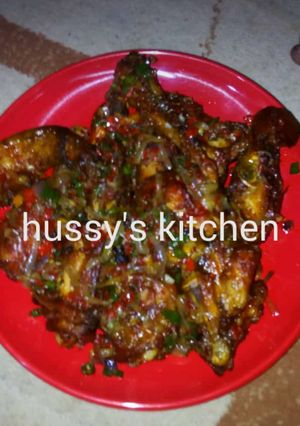 A picture of Peppered chicken.