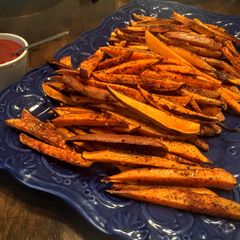 A picture of Baked Cajun Sweet Potato Fries.