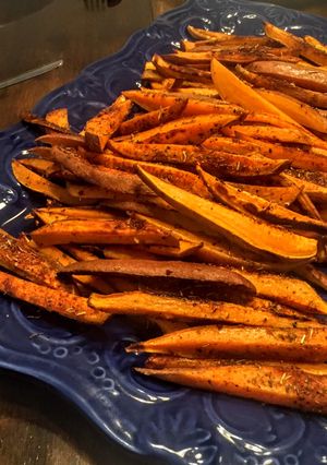 A picture of Baked Cajun Sweet Potato Fries.