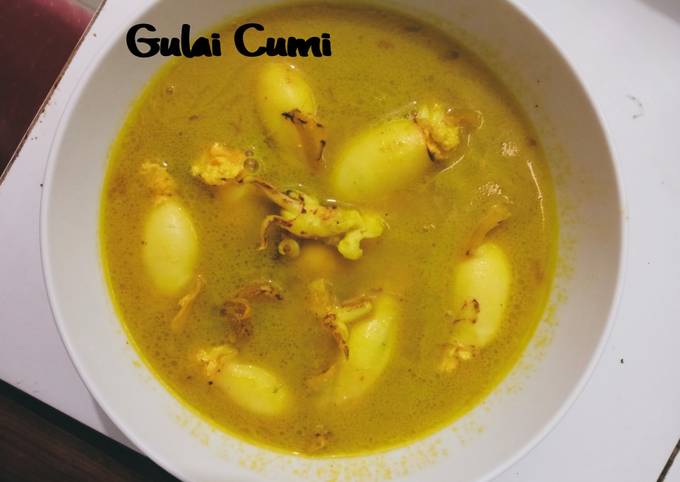 Gulai Cumi isi Tahu