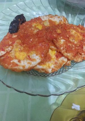 Foto resep Telor ceplok balado