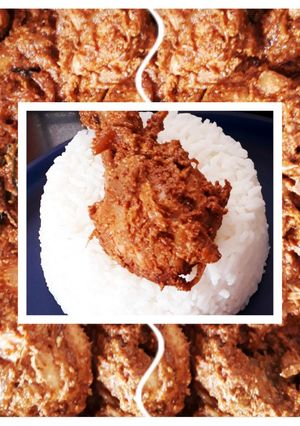 A picture of Chicken Curry (with Almond + Poppy Seeds).